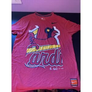 St. Louis Cardinals Shirt Mens XL Red MLB Baseball Nike Team Coop Collection Tee